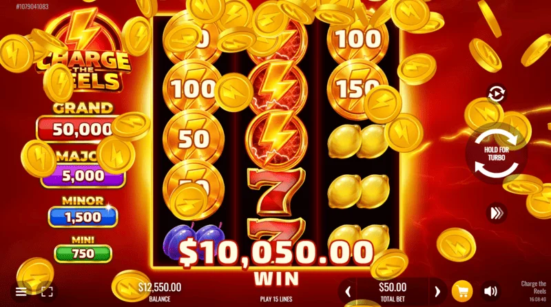 Charge the Reels - big win during the active phase