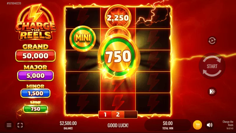Charge the Reels - Mini jackpot symbol