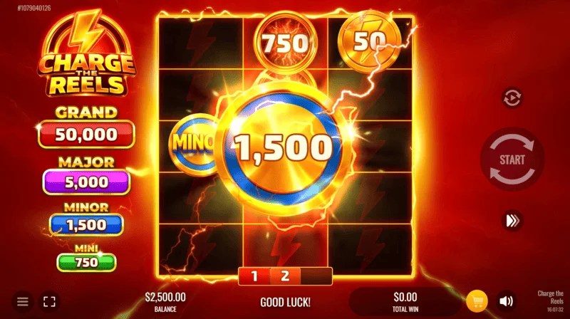 Charge the Reels - Minor jackpot symbol