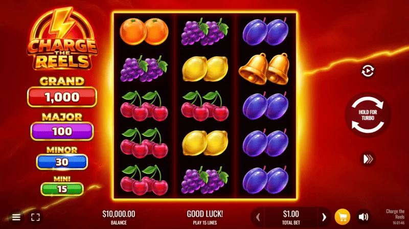 Charge the Reels - playfield with the reels