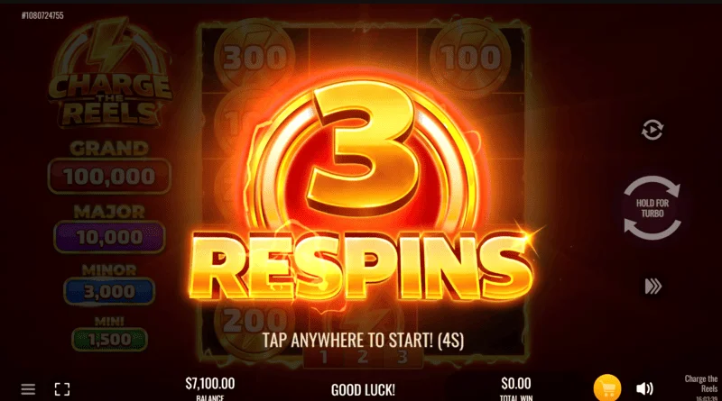 Charge the Reels - respins with the Collect symbol locked